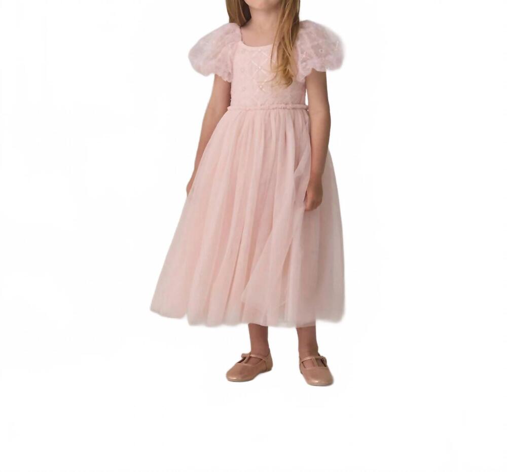 NEW NORALEE kids dorothy dress in blush